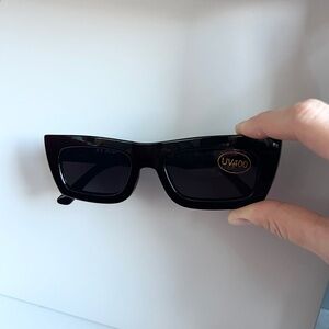 ASOS AJ Morgan black square frame sleek sunglasses